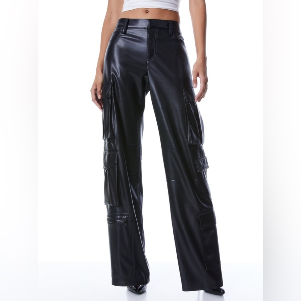 LUIS VEGAN LEATHER CARGO PANT